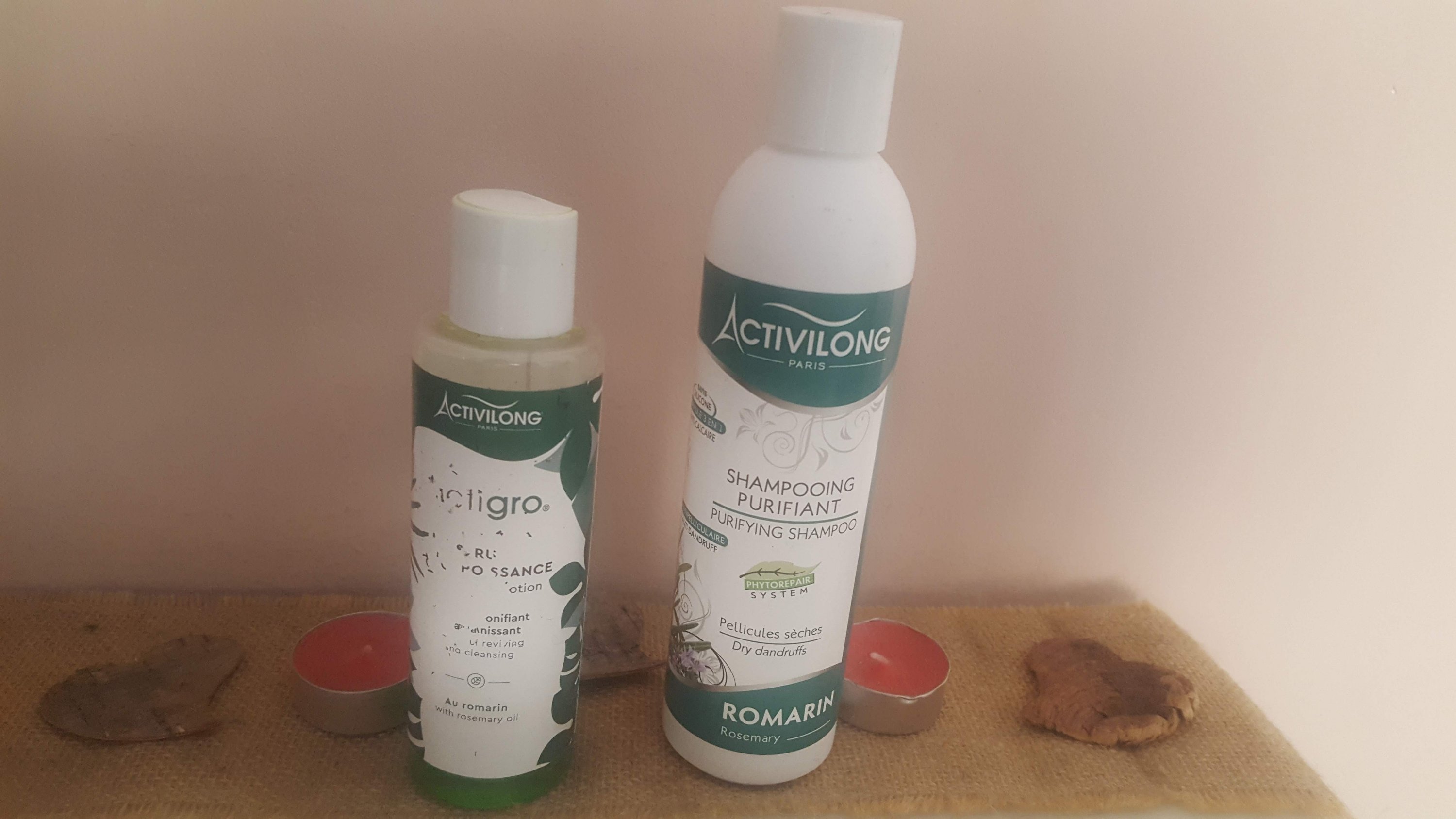Le sérum et shampoing de la gamme Actigro d’Activilong